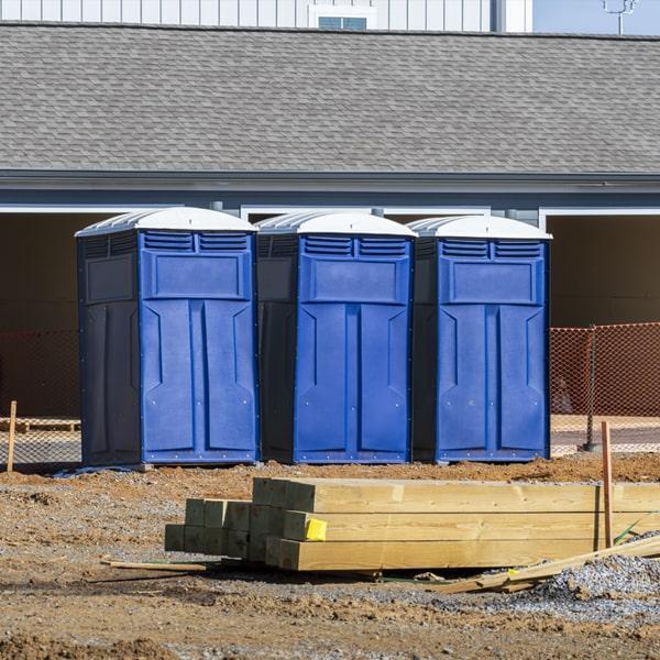 Heavy-duty construction site porta potty in Muscle Shoals, Alabama